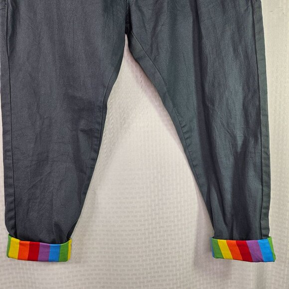 Pride Bunny Rainbow Cuffed Chinos Size 40 - Picture 4 of 9
